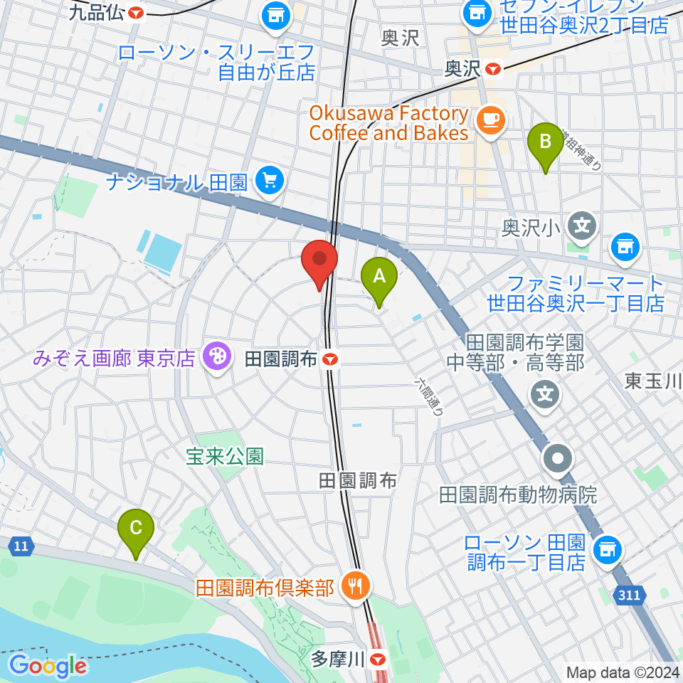 ピアノ調律センター サロン・ド・ウツノミヤ周辺のホテル一覧地図