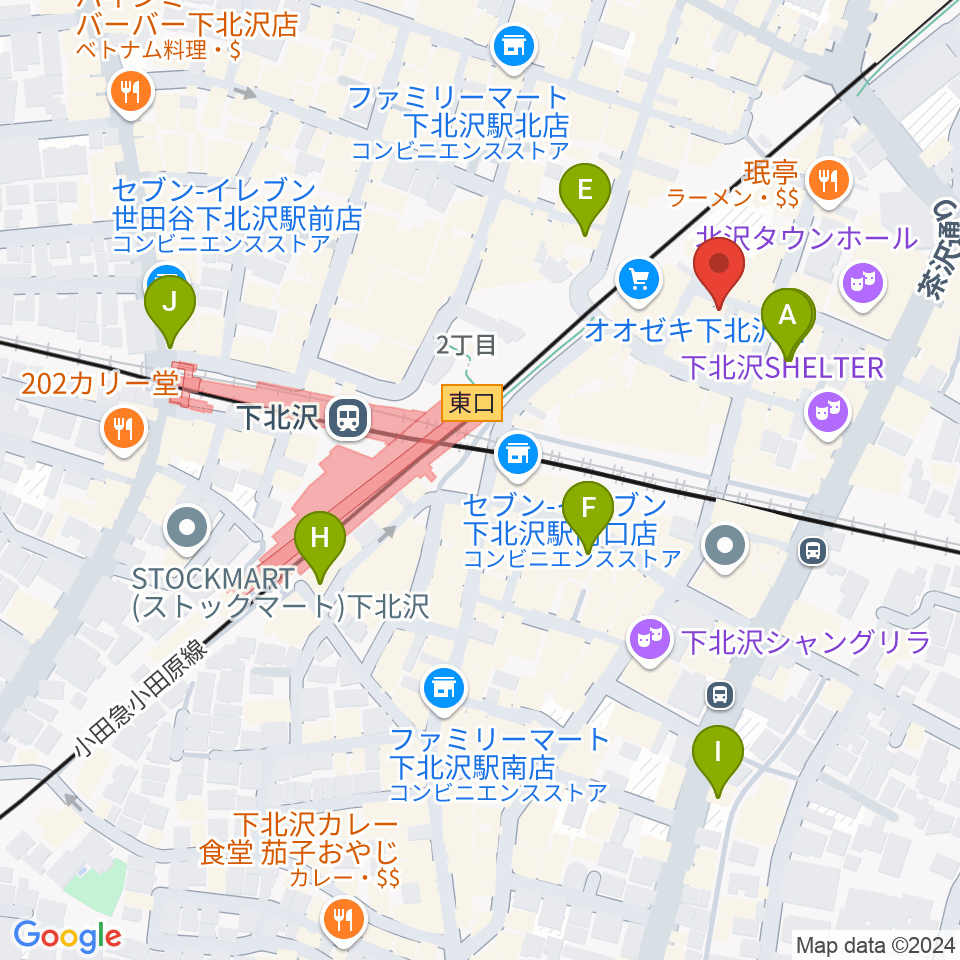 下北沢APOLLO周辺のホテル一覧地図