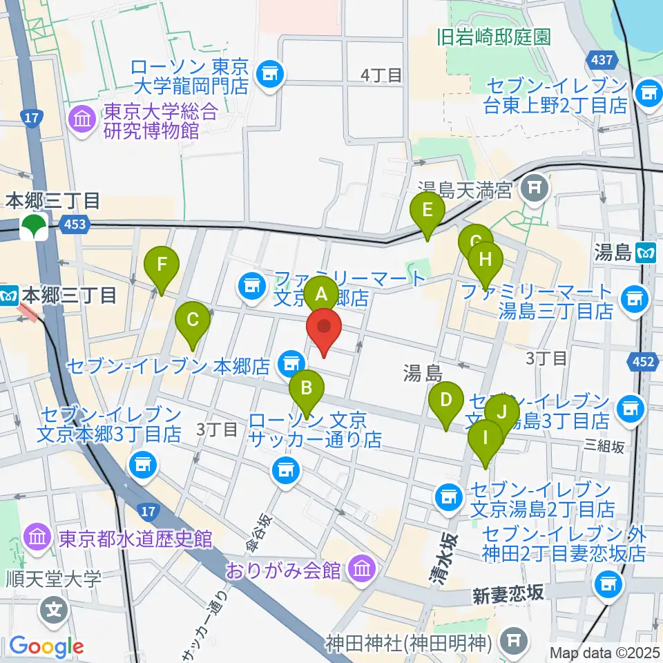アムリタ・カスタム・ギターズ周辺のホテル一覧地図