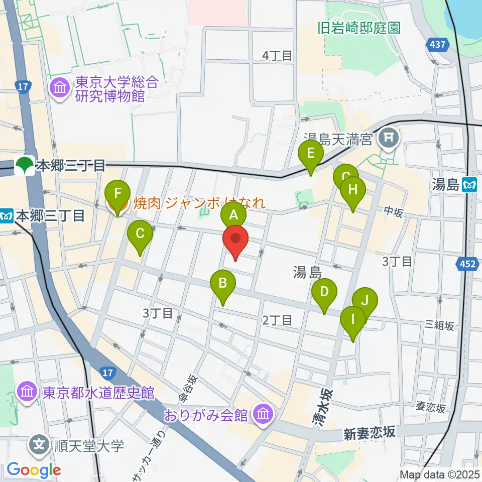 アムリタ・カスタム・ギターズ周辺のホテル一覧地図