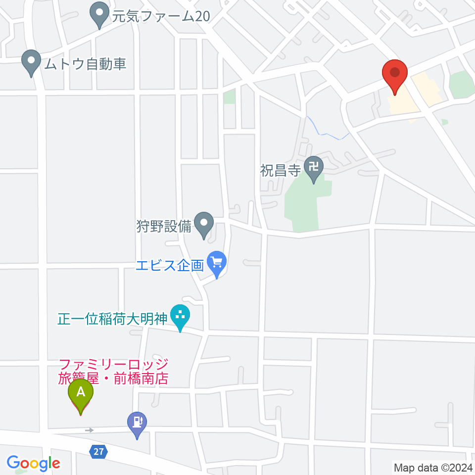 山王ホール・TMスタジオ周辺のホテル一覧地図