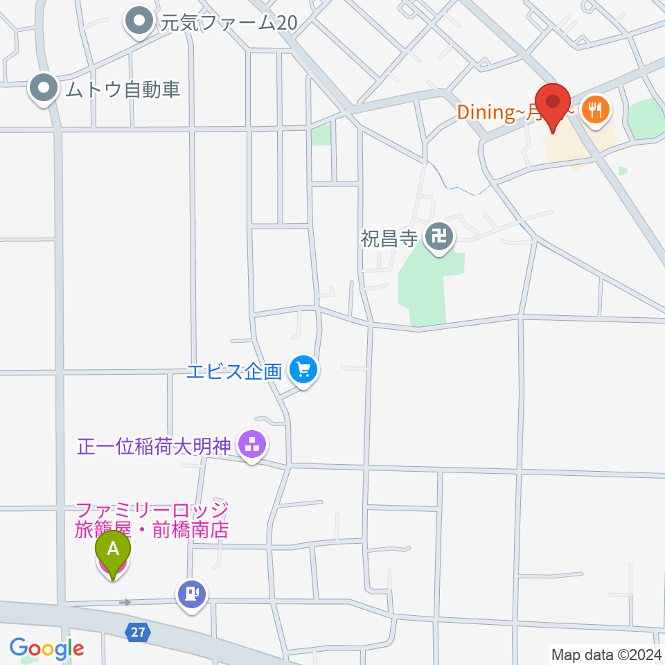 山王ホール・TMスタジオ周辺のホテル一覧地図