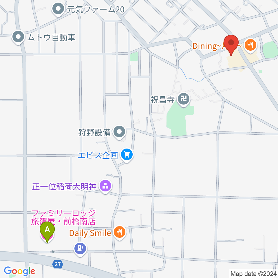 山王ホール・TMスタジオ周辺のホテル一覧地図