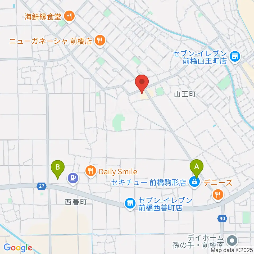 山王ホール・TMスタジオ周辺のホテル一覧地図