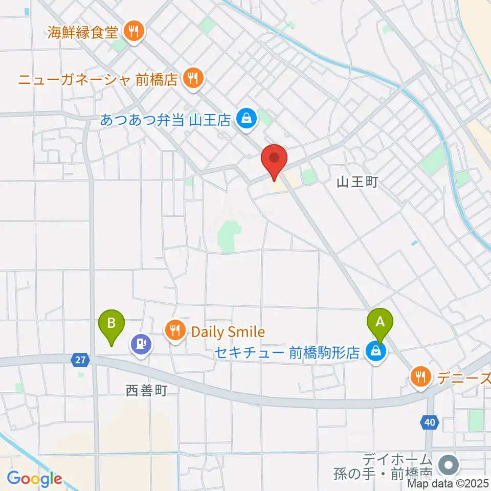 山王ホール・TMスタジオ周辺のホテル一覧地図
