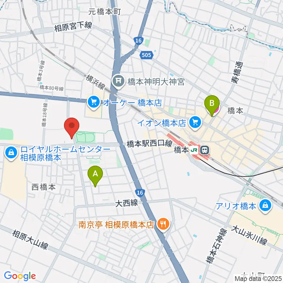 サン・エールさがみはら周辺のホテル一覧地図