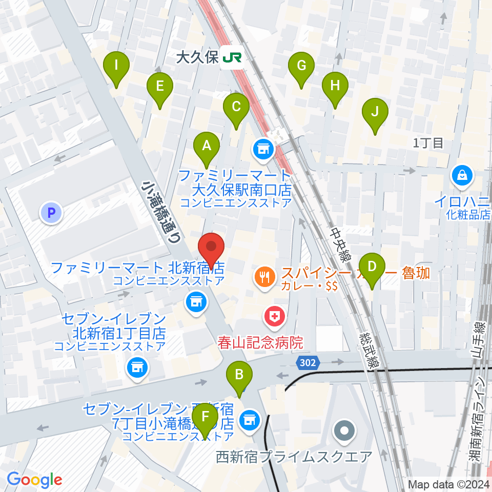 Barchie's周辺のホテル一覧地図