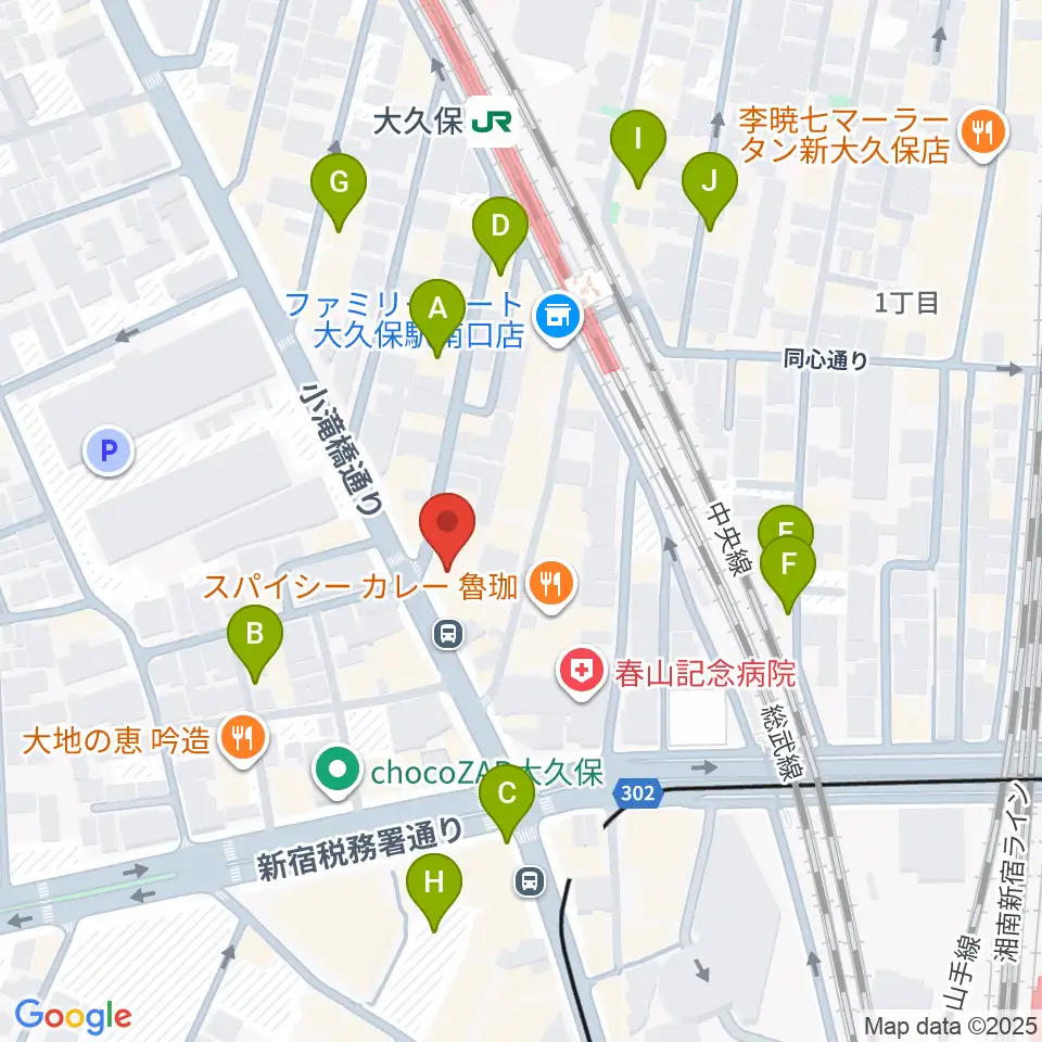Barchie's周辺のホテル一覧地図