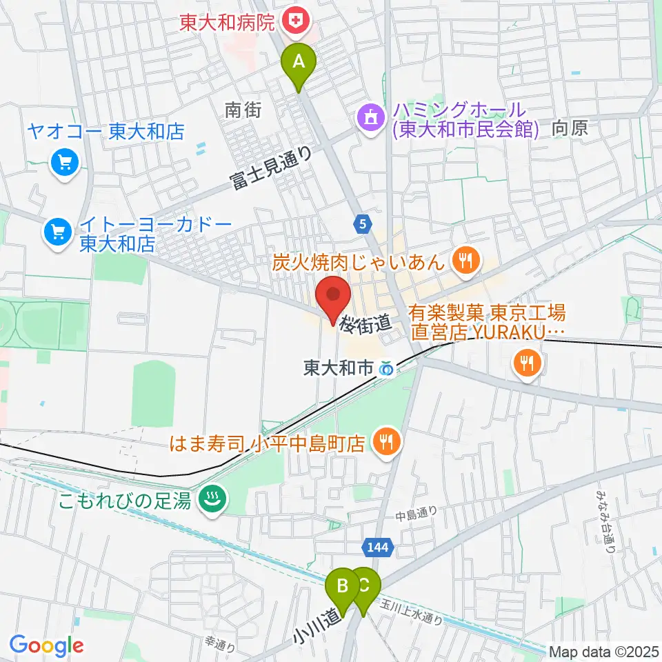 アンフィニカスタムワークス周辺のホテル一覧地図