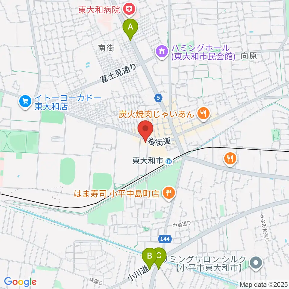 アンフィニカスタムワークス周辺のホテル一覧地図