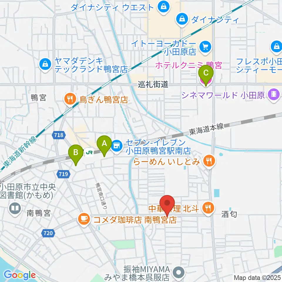 Kigoshi Custom Guitars周辺のホテル一覧地図