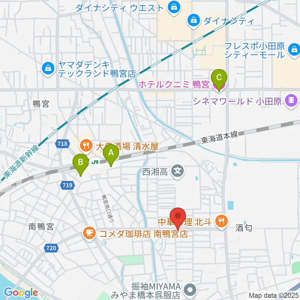 Kigoshi Custom Guitars周辺のホテル一覧地図