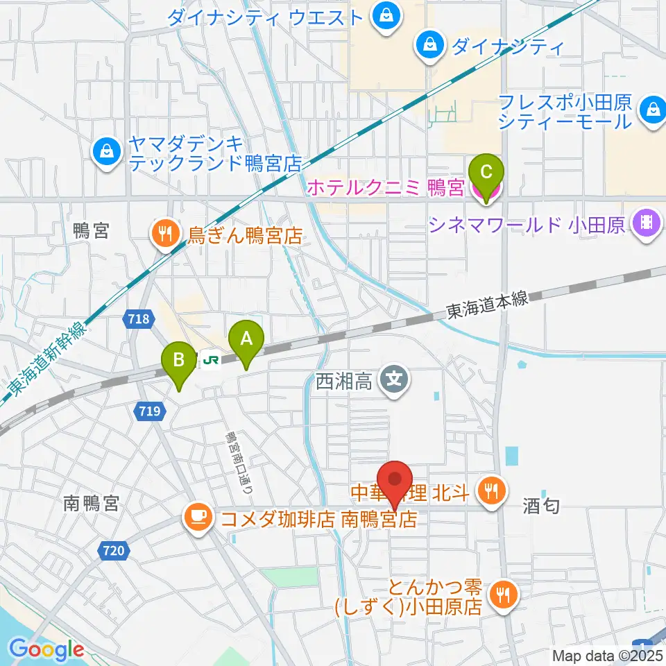 Kigoshi Custom Guitars周辺のホテル一覧地図