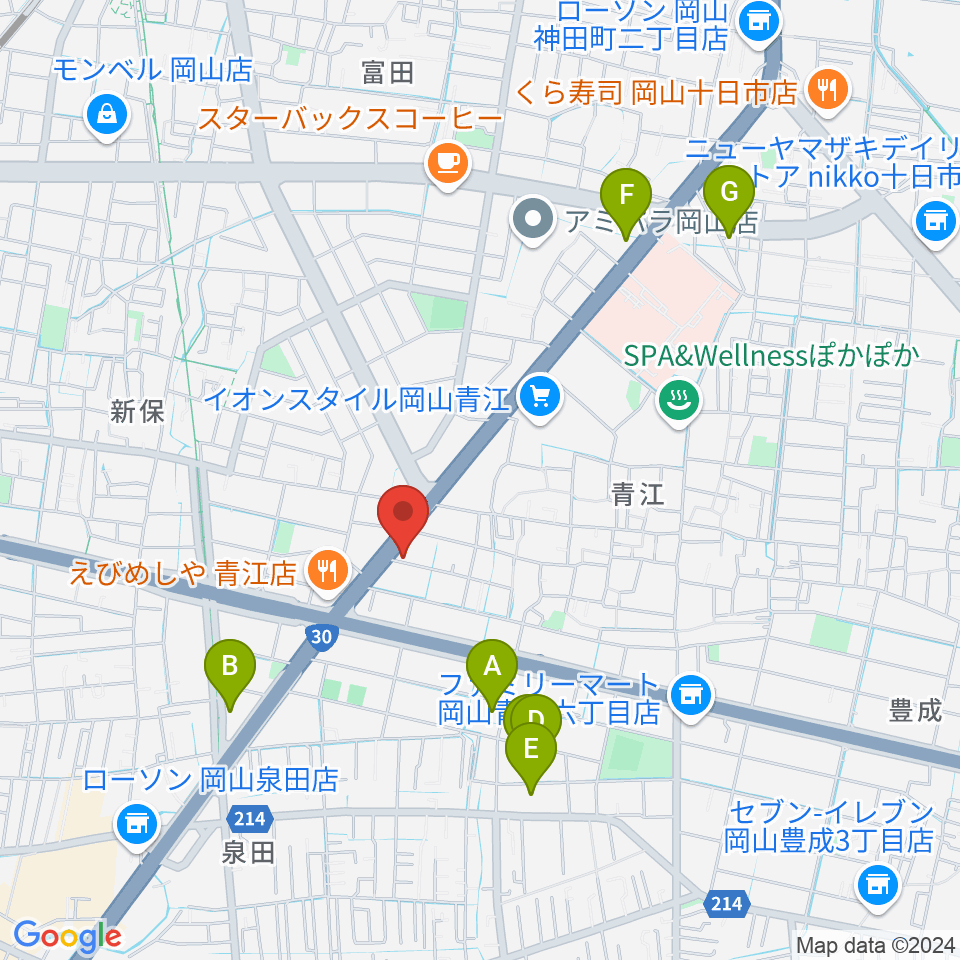 スタジオクレセント周辺のホテル一覧地図