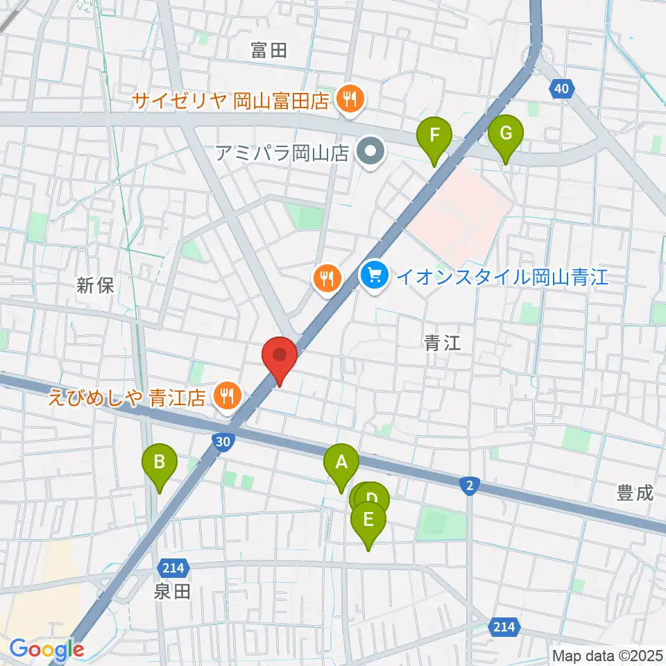 スタジオクレセント周辺のホテル一覧地図