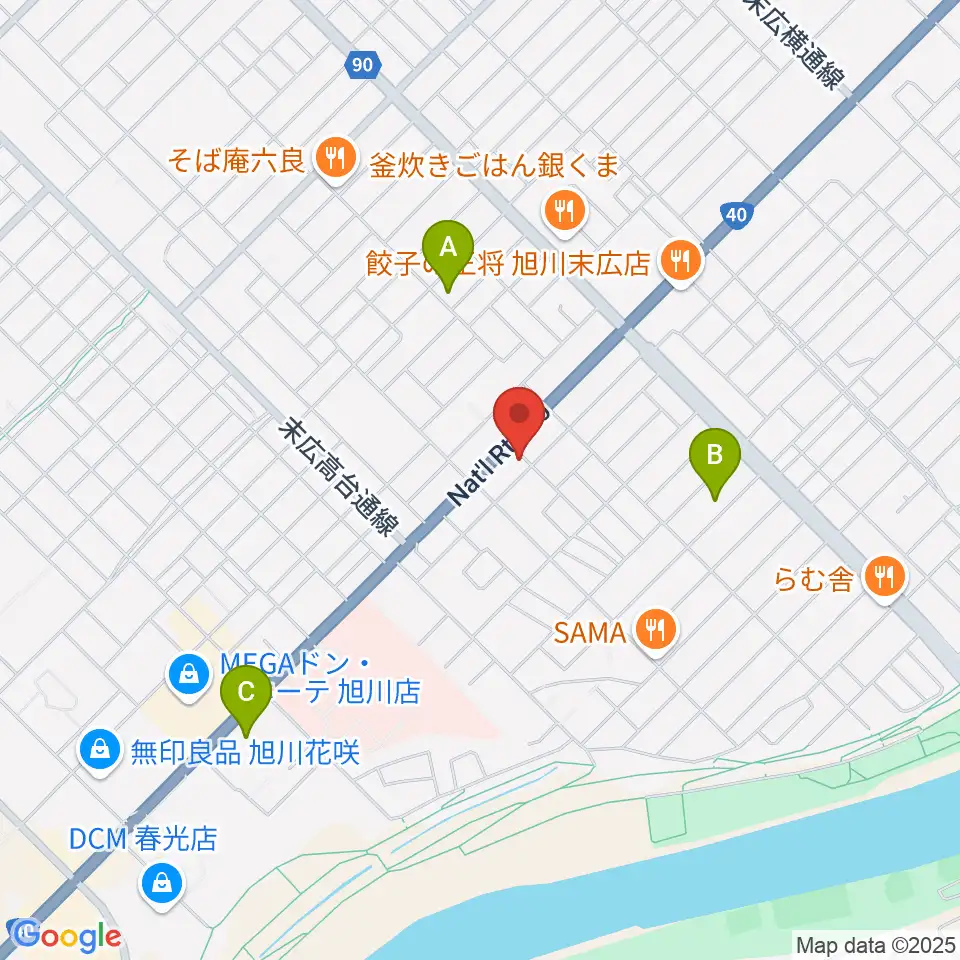 スタジオホッパー周辺のホテル一覧地図