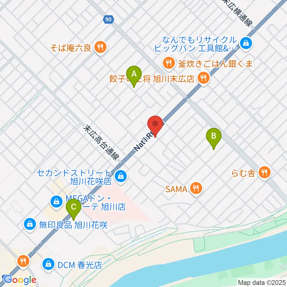 スタジオホッパー周辺のホテル一覧地図