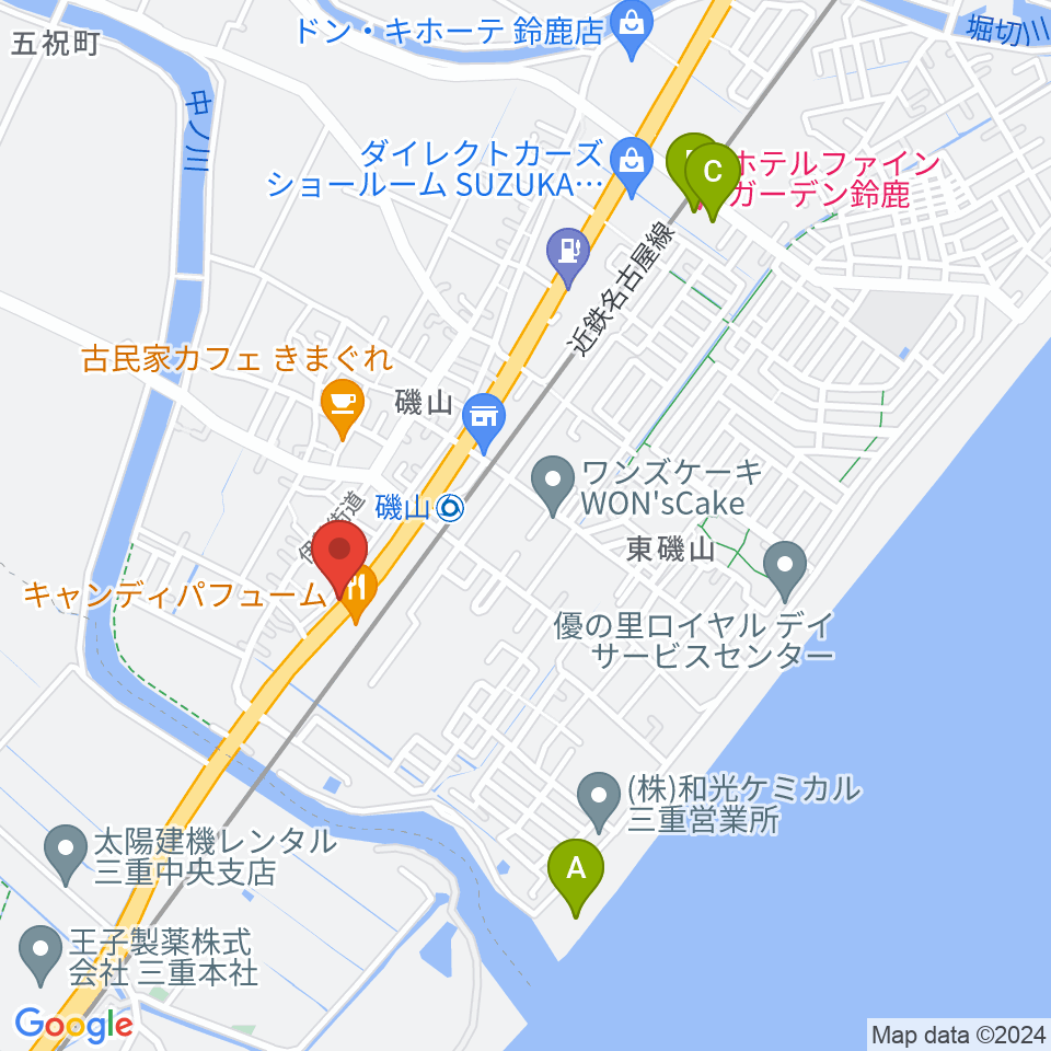 鈴鹿SOUNDSTAGE周辺のホテル一覧地図