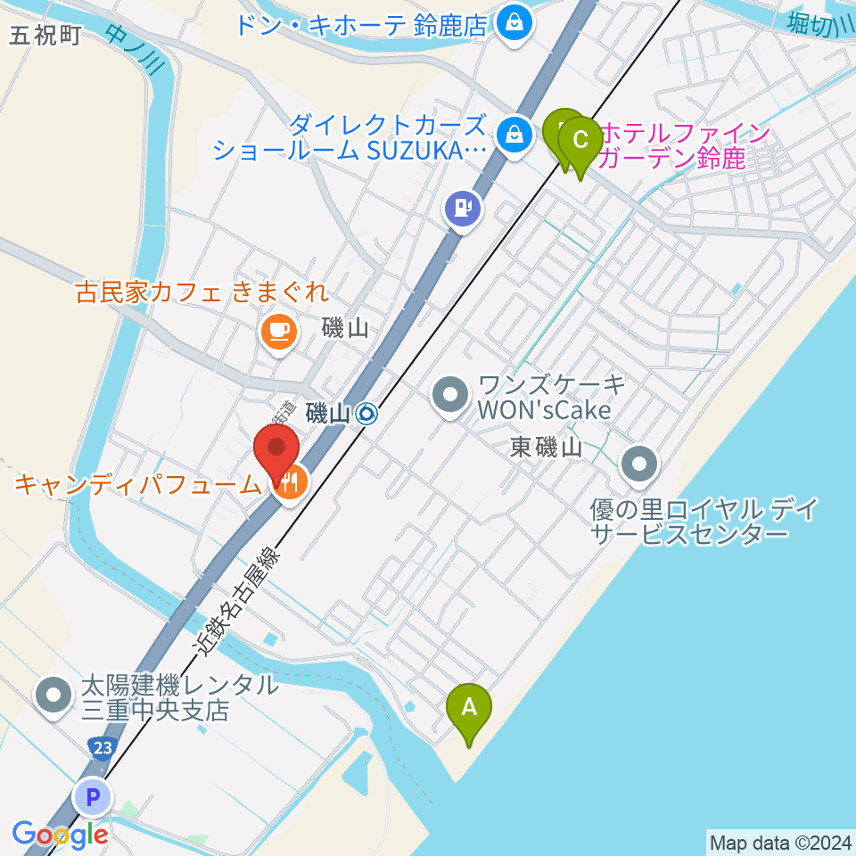 鈴鹿SOUNDSTAGE周辺のホテル一覧地図