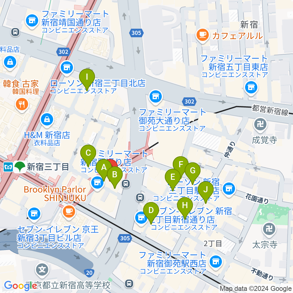 Jazz PolkaDots周辺のホテル一覧地図