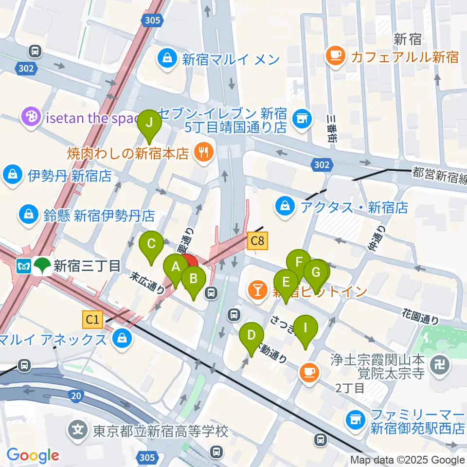 Jazz PolkaDots周辺のホテル一覧地図
