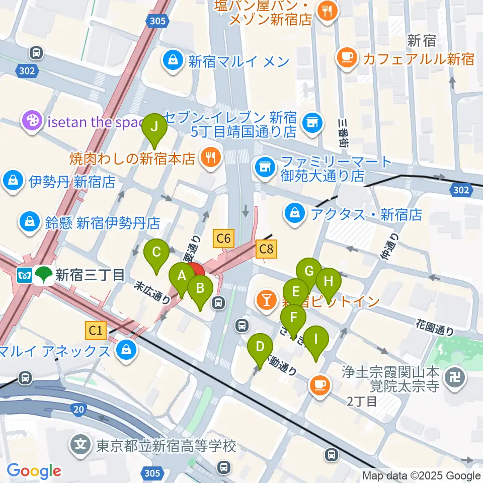 Jazz PolkaDots周辺のホテル一覧地図