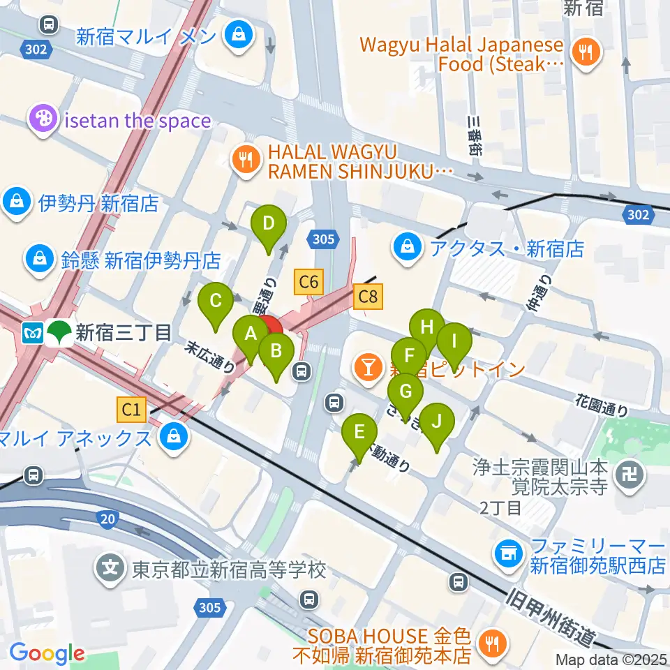 Jazz PolkaDots周辺のホテル一覧地図