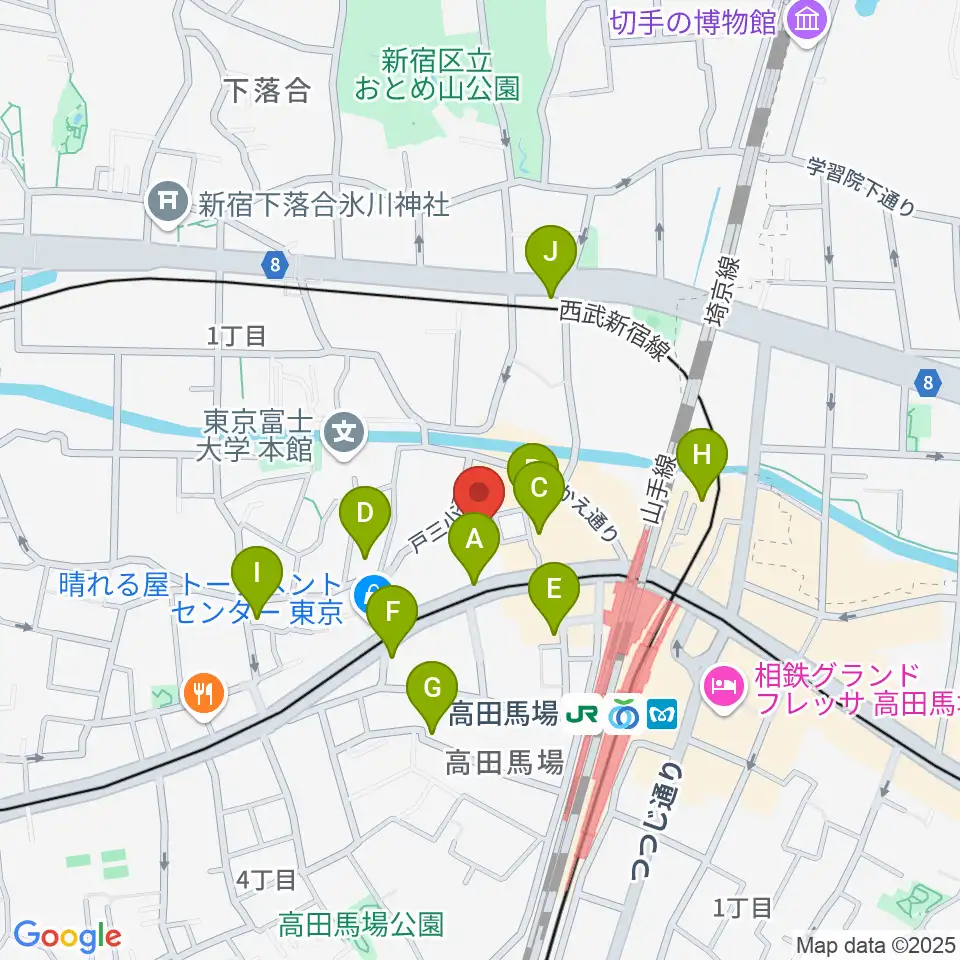 専門学校ESPエンタテインメント東京周辺のホテル一覧地図