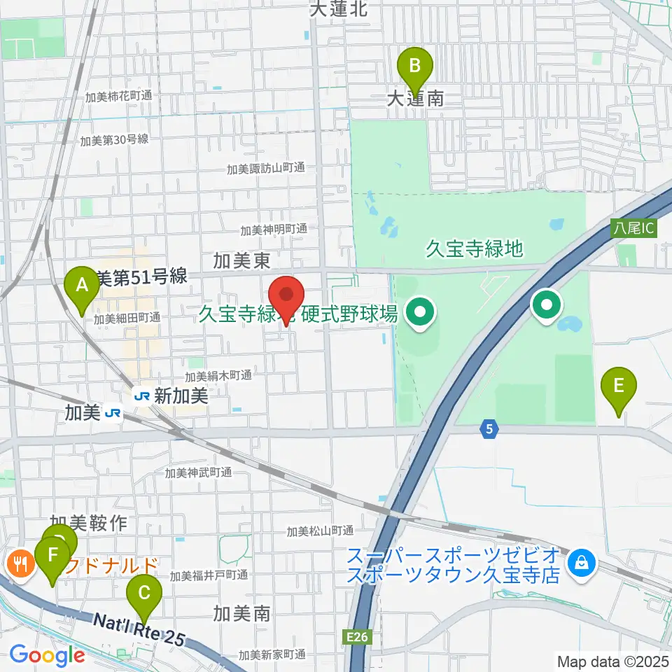 Gombo Bass Guitars周辺のホテル一覧地図