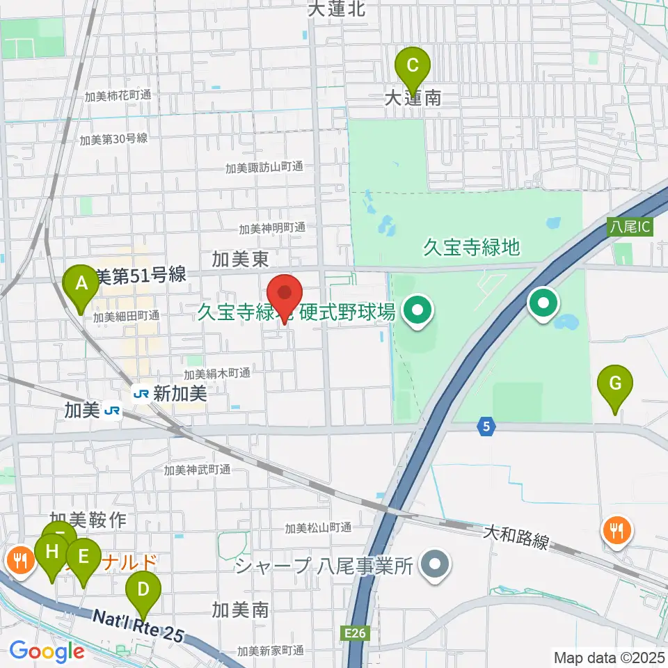 Gombo Bass Guitars周辺のホテル一覧地図