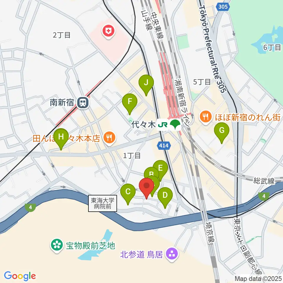 楽弓製作工房 アトリエ ハーモニー周辺のホテル一覧地図