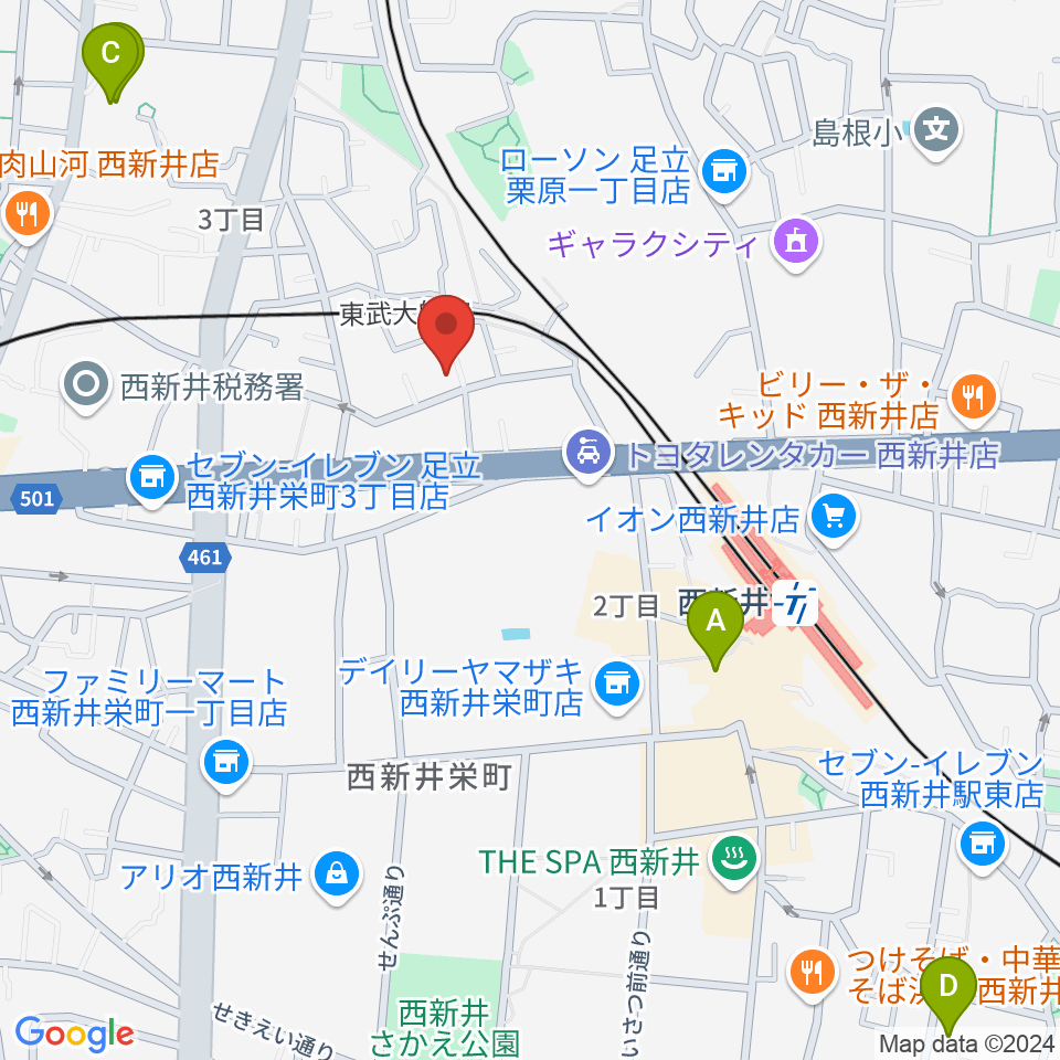 ケン・ミュージック周辺のホテル一覧地図