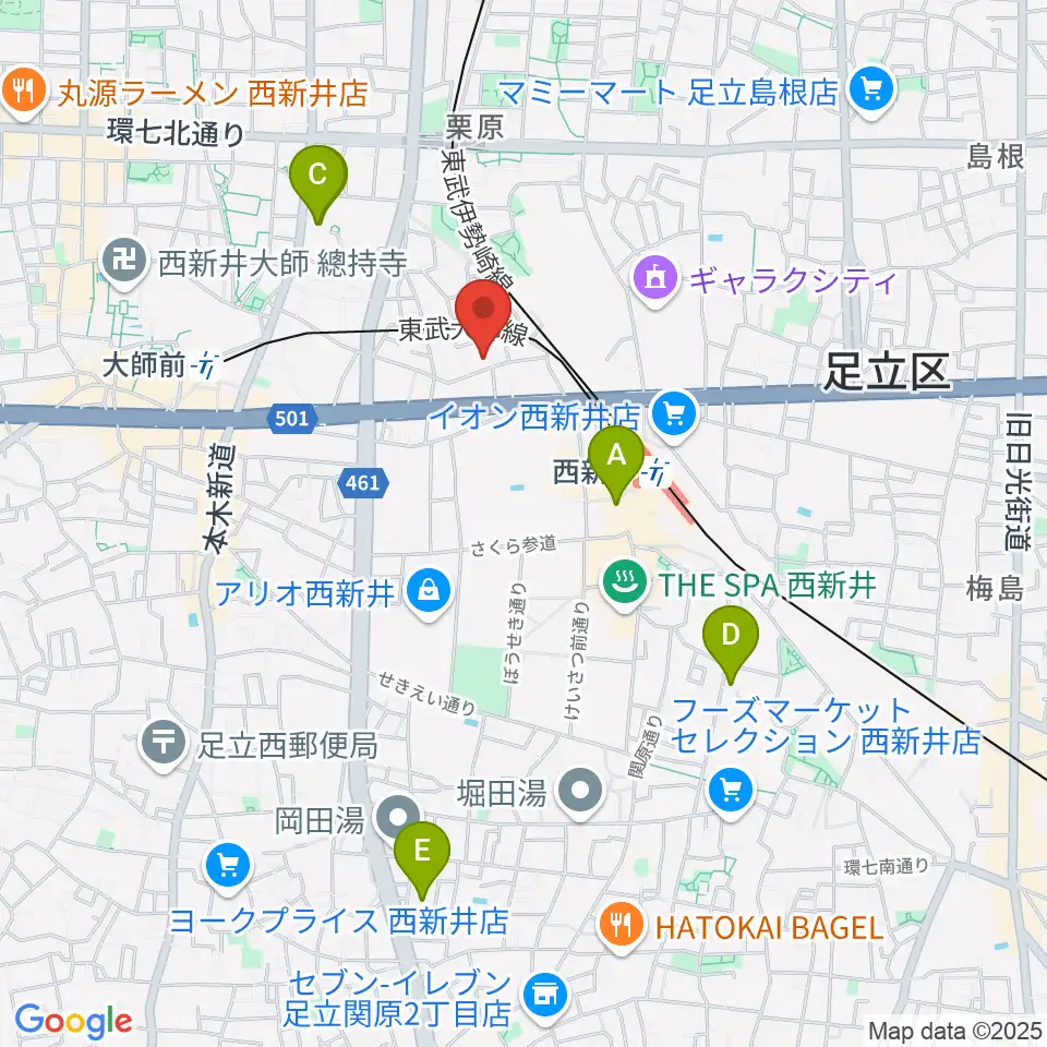 ケン・ミュージック周辺のホテル一覧地図