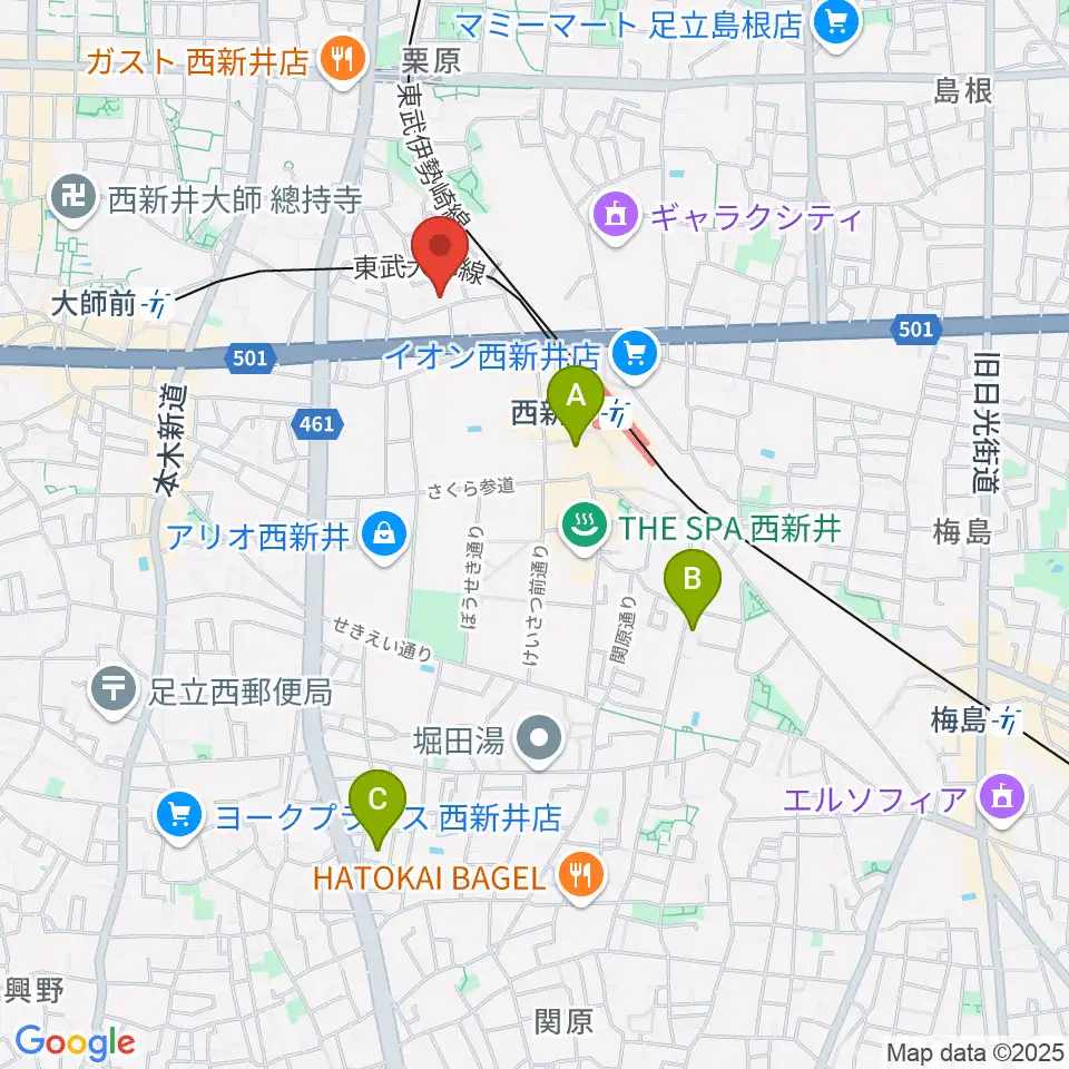 ケン・ミュージック周辺のホテル一覧地図