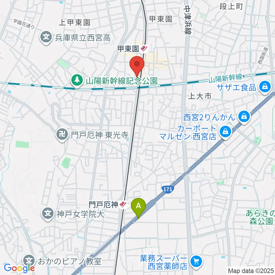WARP STUDIO周辺のホテル一覧地図