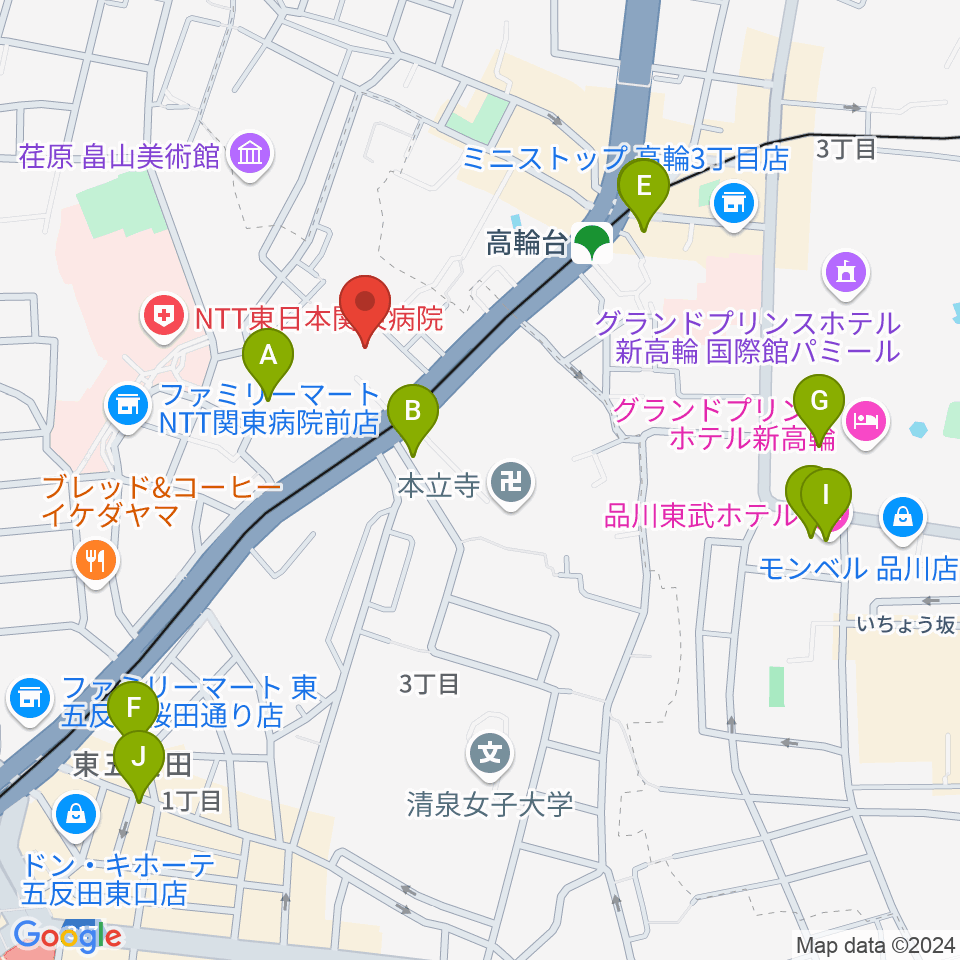 あげいし弦楽器工房周辺のホテル一覧地図