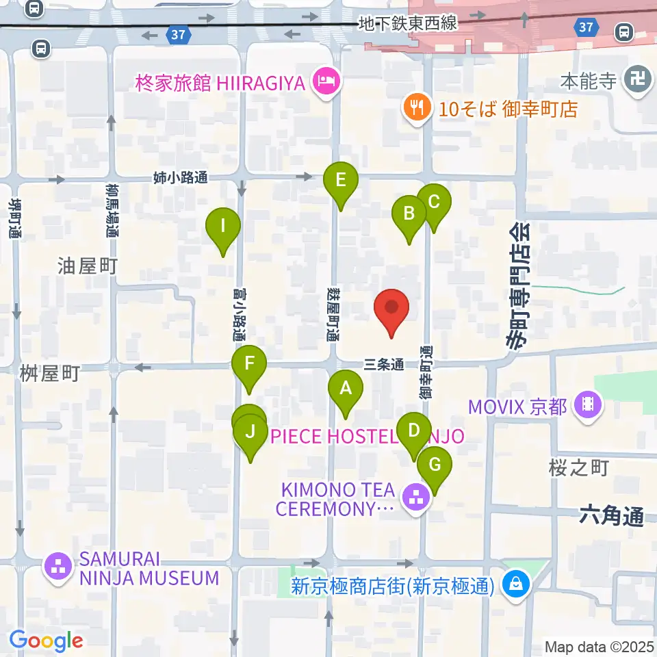 Le club Jazz周辺のホテル一覧地図
