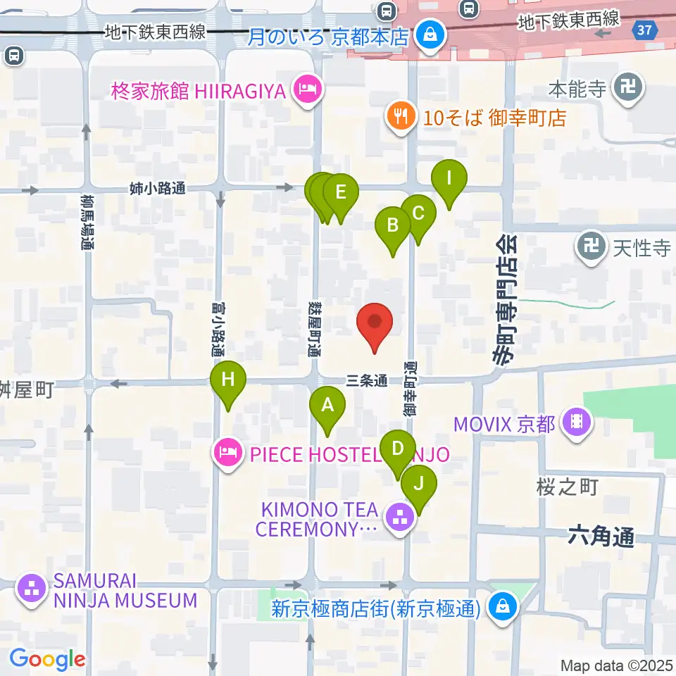 Le club Jazz周辺のホテル一覧地図