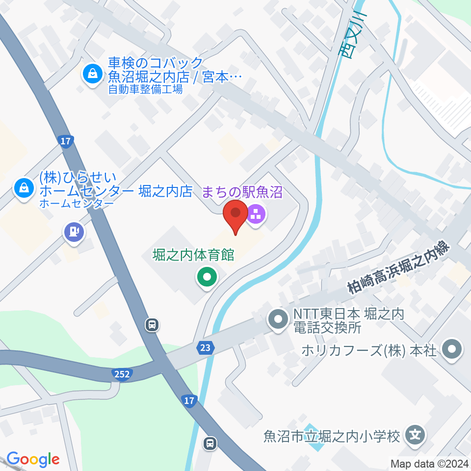 FMうおぬま周辺のホテル一覧地図