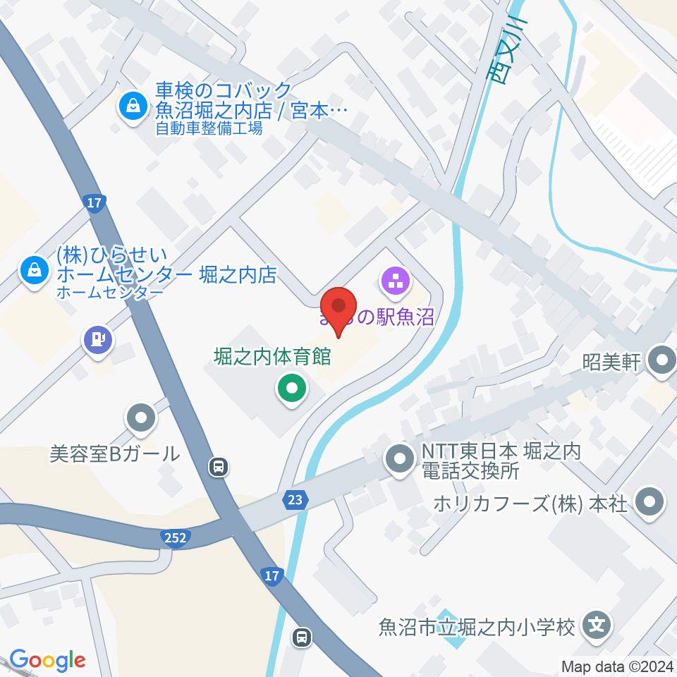 FMうおぬま周辺のホテル一覧地図