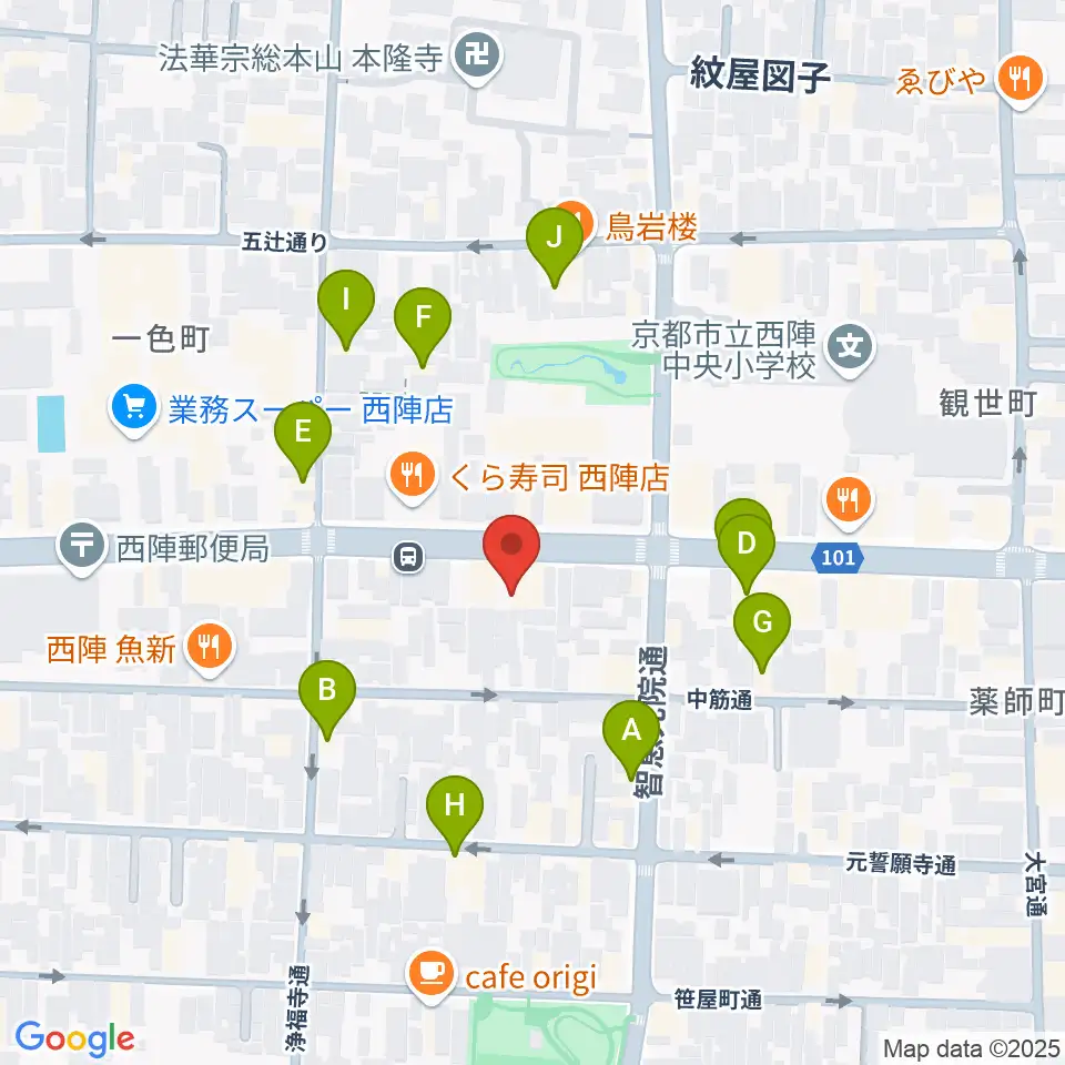 studio INO周辺のホテル一覧地図