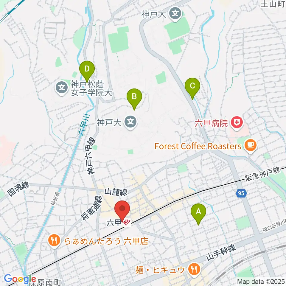 神戸ALWAYS周辺のホテル一覧地図