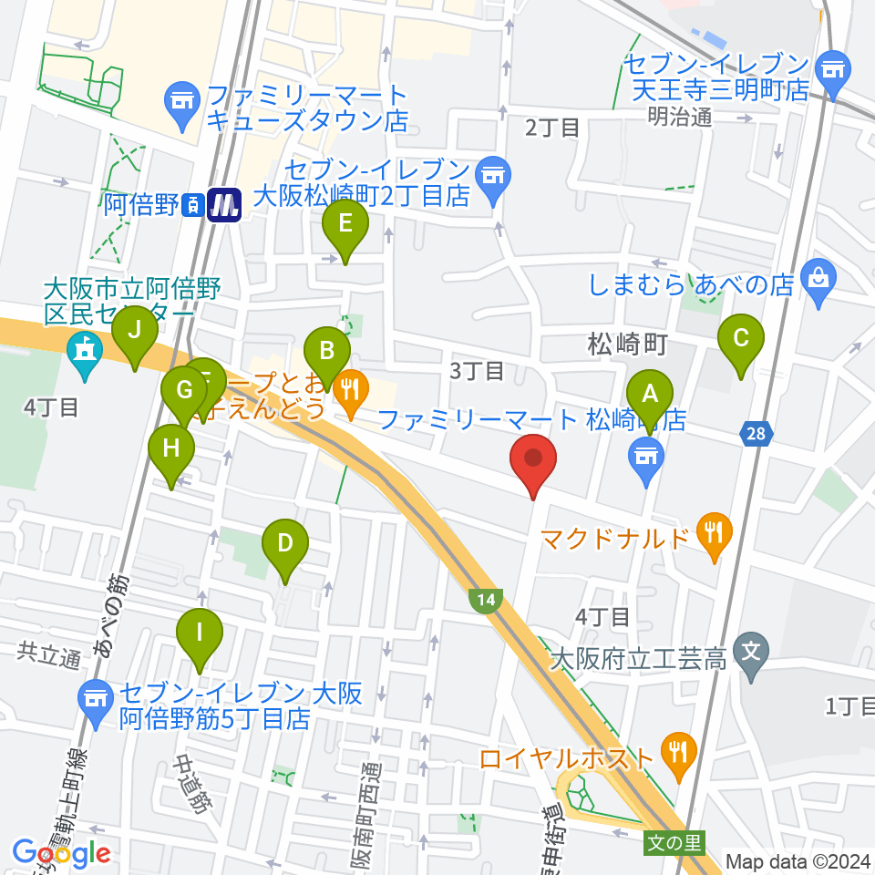 ザ・ロック食堂周辺のホテル一覧地図