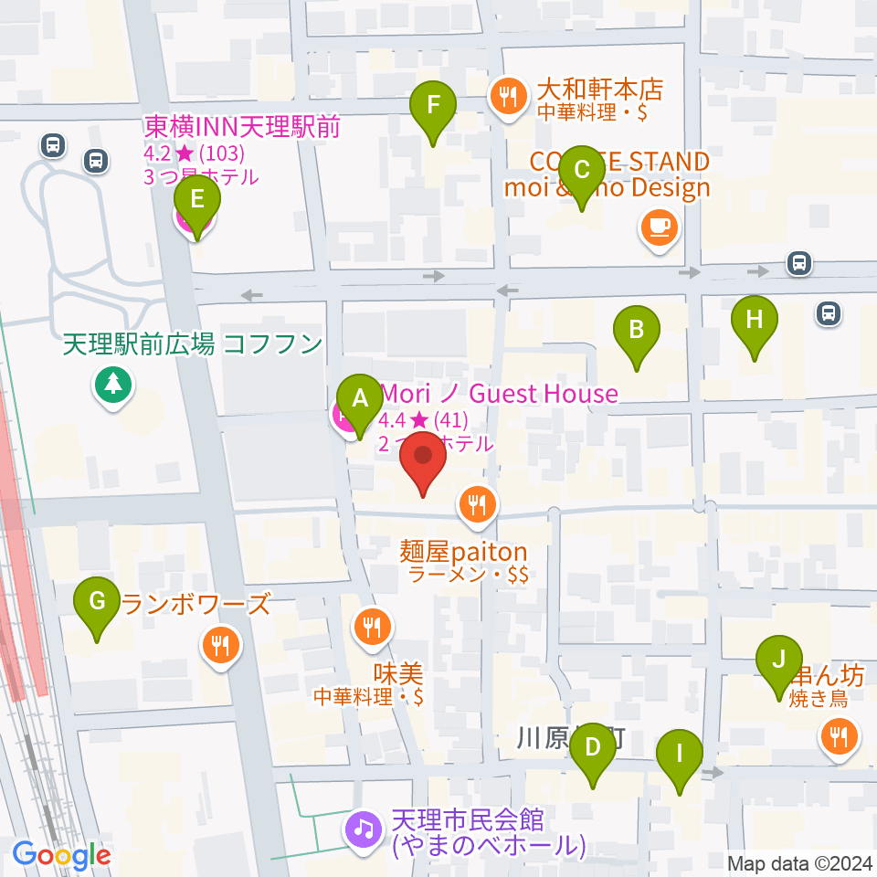 音楽工房With You周辺のホテル一覧地図