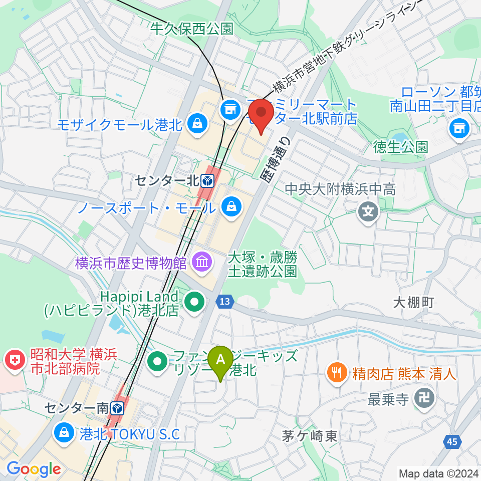 音楽教室IROHA周辺のホテル一覧地図