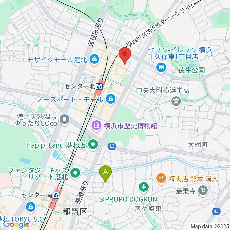 音楽教室IROHA周辺のホテル一覧地図