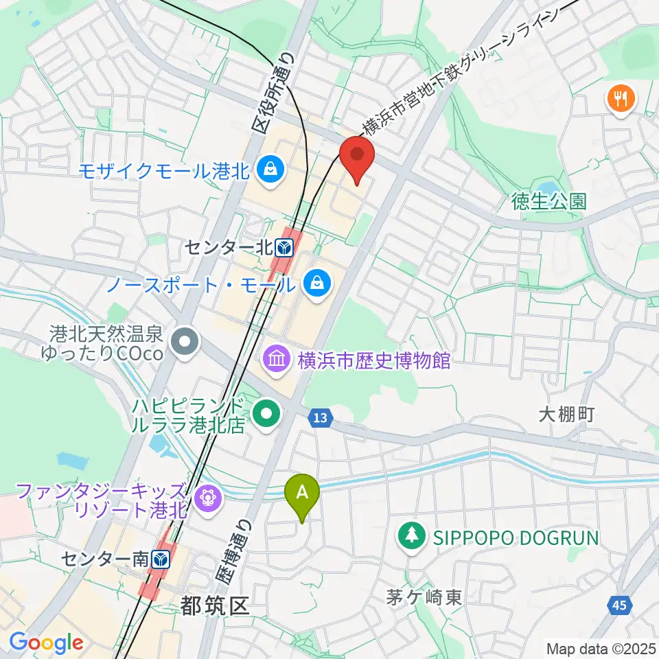 音楽教室IROHA周辺のホテル一覧地図