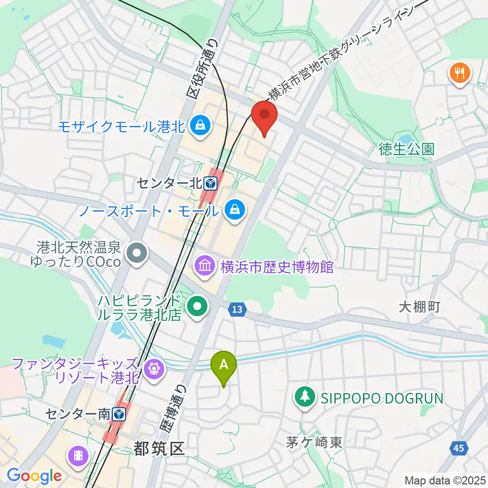 音楽教室IROHA周辺のホテル一覧地図