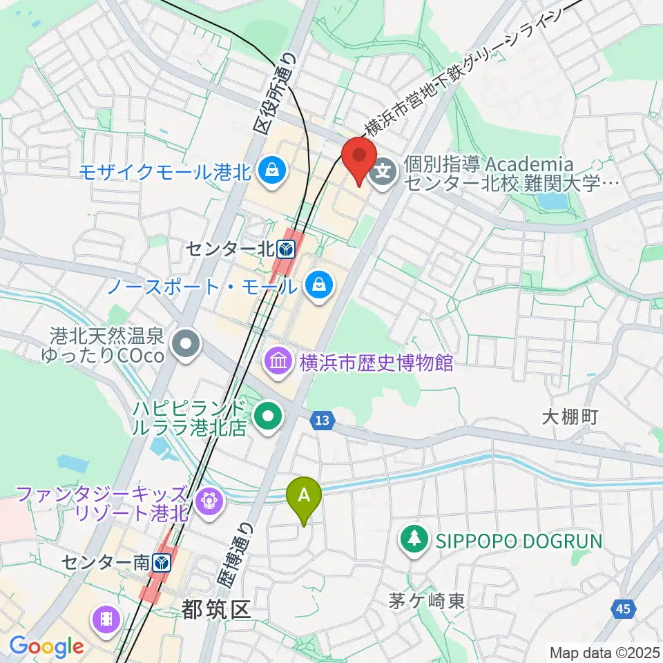 音楽教室IROHA周辺のホテル一覧地図