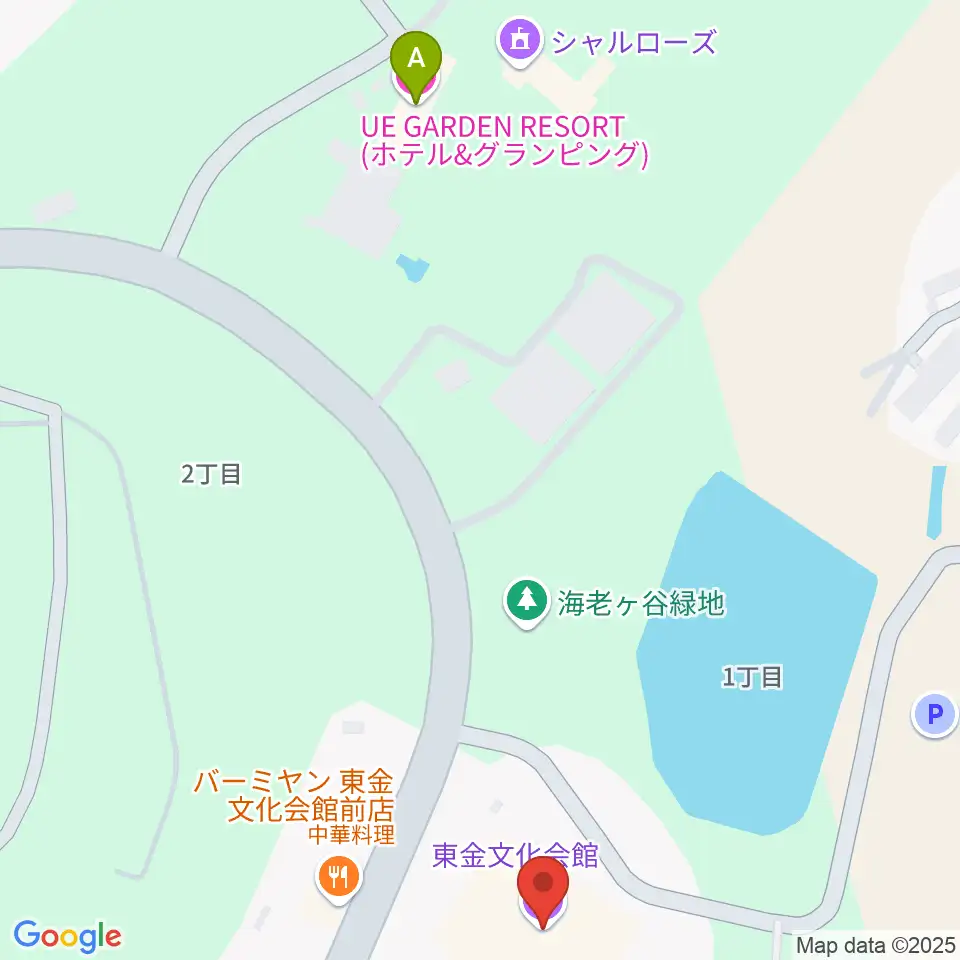 東金文化会館周辺のホテル一覧地図